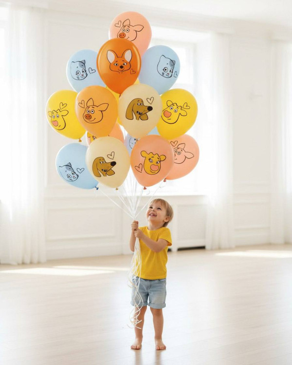 Воздушные шары Оранжевая корова