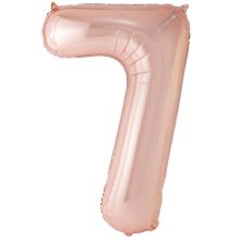 К ЦИФРА 7  40" Металлик Rose Gold