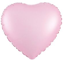 К Б/РИС СЕРДЦЕ 18" Сатин Pink