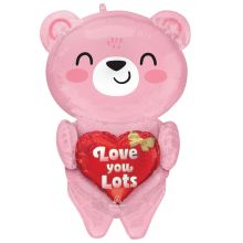 А ФИГУРА/Q05 LOVEYOU Мишка с сердцем роз