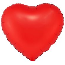 К Б/РИС СЕРДЦЕ 18" Сатин Sangria