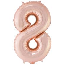 К ЦИФРА 8  40" Металлик Rose Gold