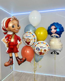 Шарики Буратино и Мальвина