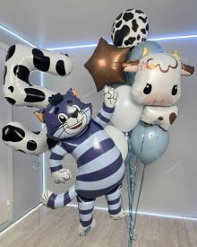 Шары Матроскин и бурёнка