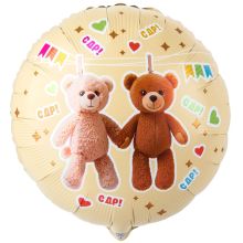 К 18" РУС С ДР Мишки на прищепках