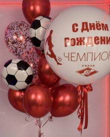 Воздушный шар с логотипом Спартак