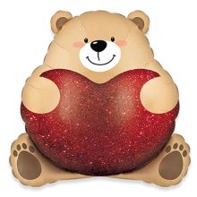  Мишка обнимающий сердце