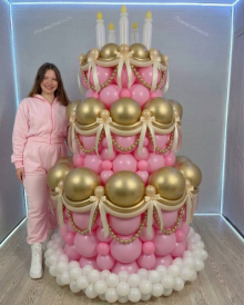 Торт из воздушных шаров