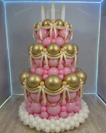 Торт из воздушных шаров