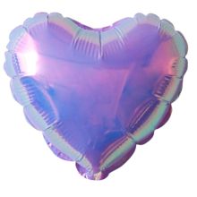 К Б/РИС СЕРДЦЕ 10" Перламутр сиреневый