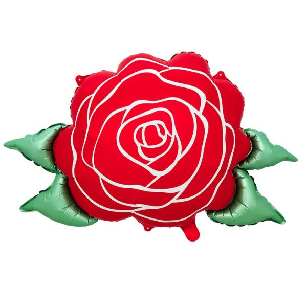  Цветок роза круглая красная