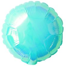 К Б/РИС КРУГ 10" Перламутр голубой