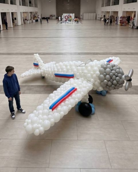 Самолёт из шаров