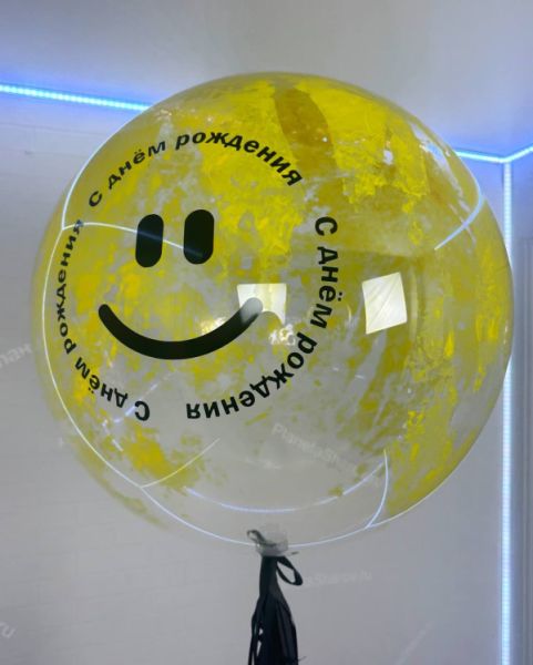 Воздушный шар с краской
