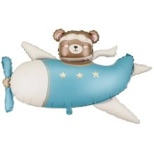  Мишка в самолете Light Blue