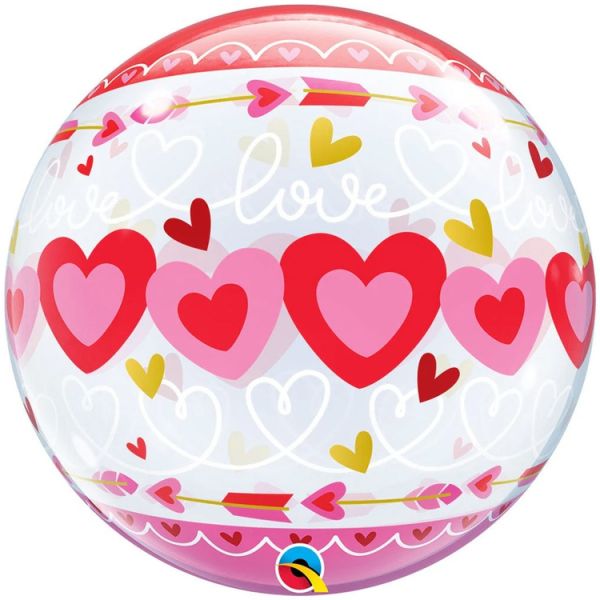 П BUBBLE 22" Сердца и стрелы