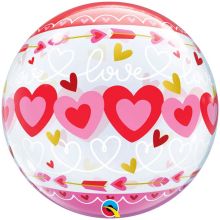 П BUBBLE 22" Сердца и стрелы