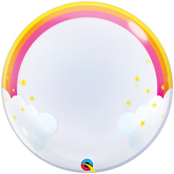 П BUBBLE DECO 24" Радуга и Облака