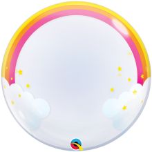 П BUBBLE DECO 24" Радуга и Облака