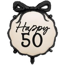 ПД 18" ШАР с бантом HAPPY 50
