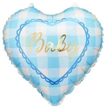 ПД 18" BABY Сердце Light Blue
