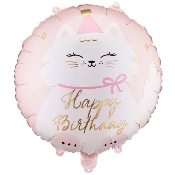 ПД 18" Киска HAPPY BIRTHDAY