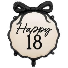 ПД 18" ШАР с бантом HAPPY 18