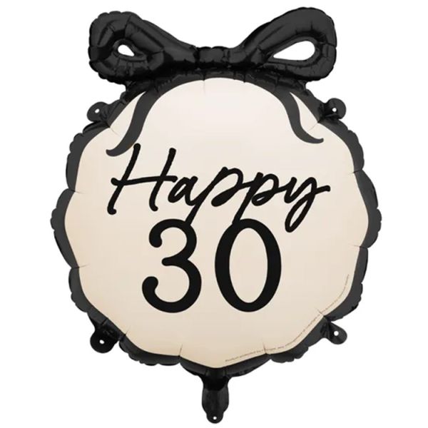 ПД 18" ШАР с бантом HAPPY 30