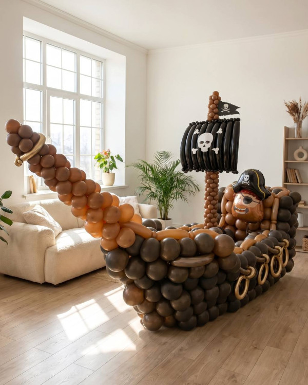 Корабль из шаров
