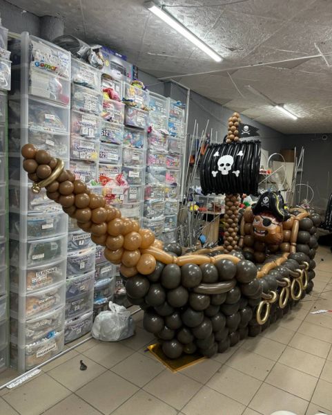 Корабль из шаров