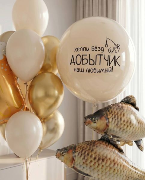 Воздушные шары рыбаку
